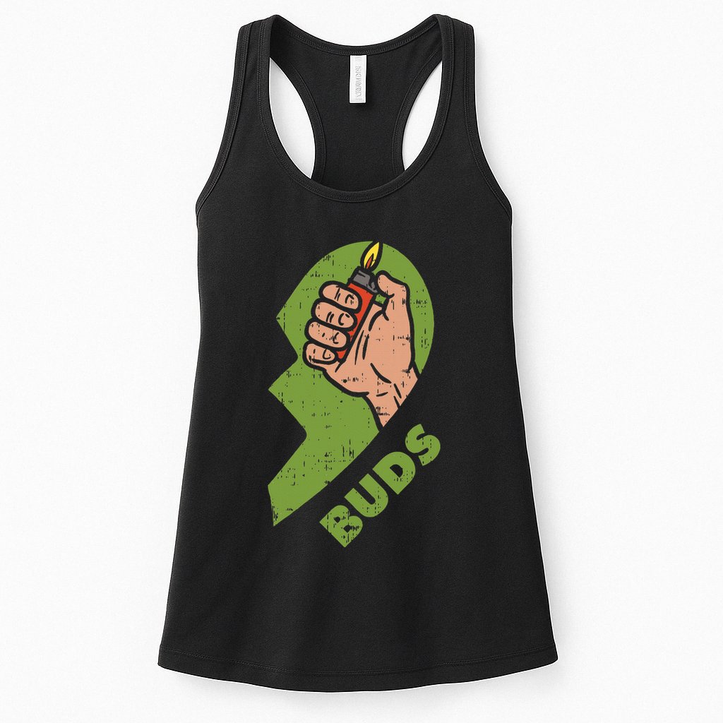 Best Buds Weed Matching Couple Lighter Stoner Friends Womens Tank Top