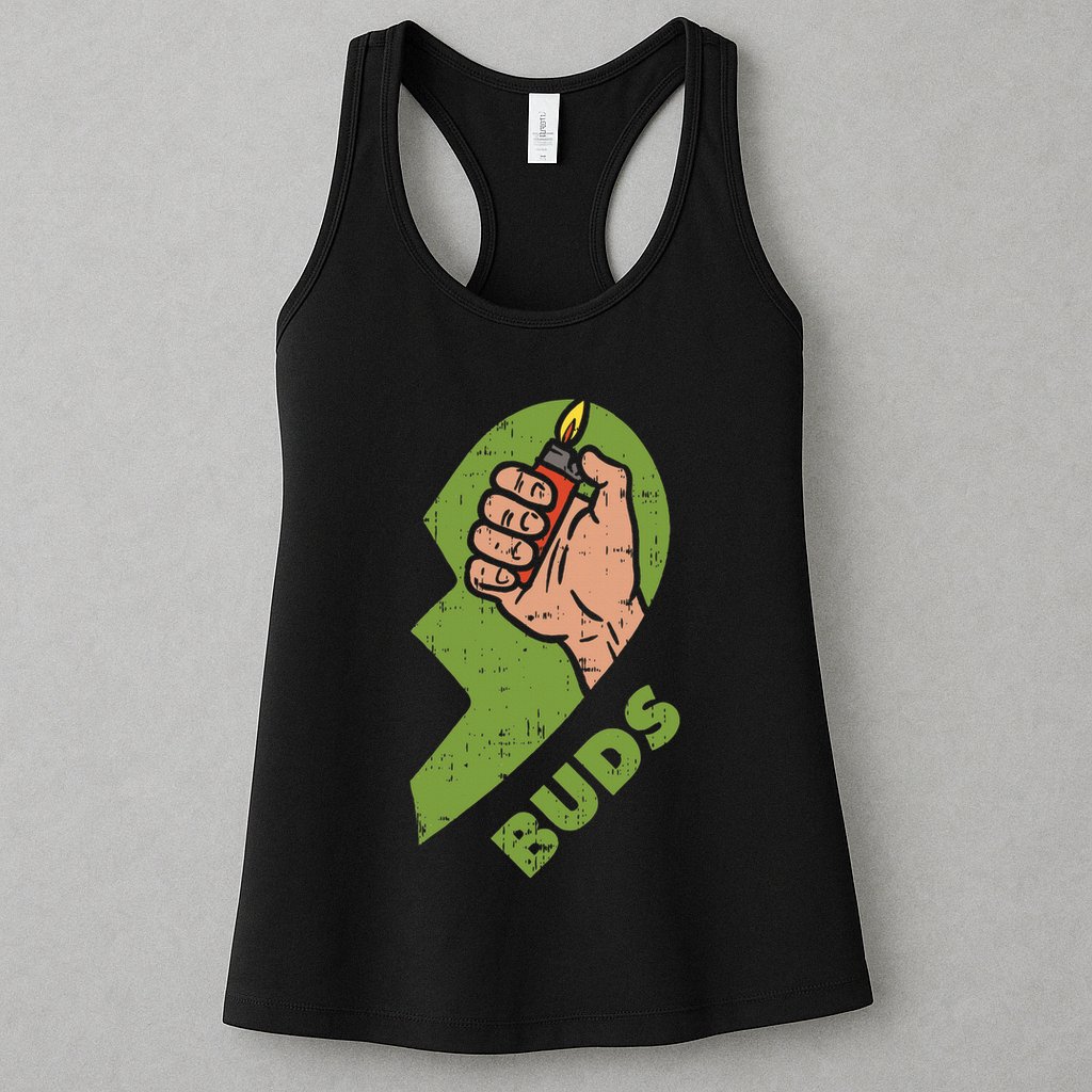 Best Buds Weed Matching Couple Lighter Stoner Friends Womens Tank Top
