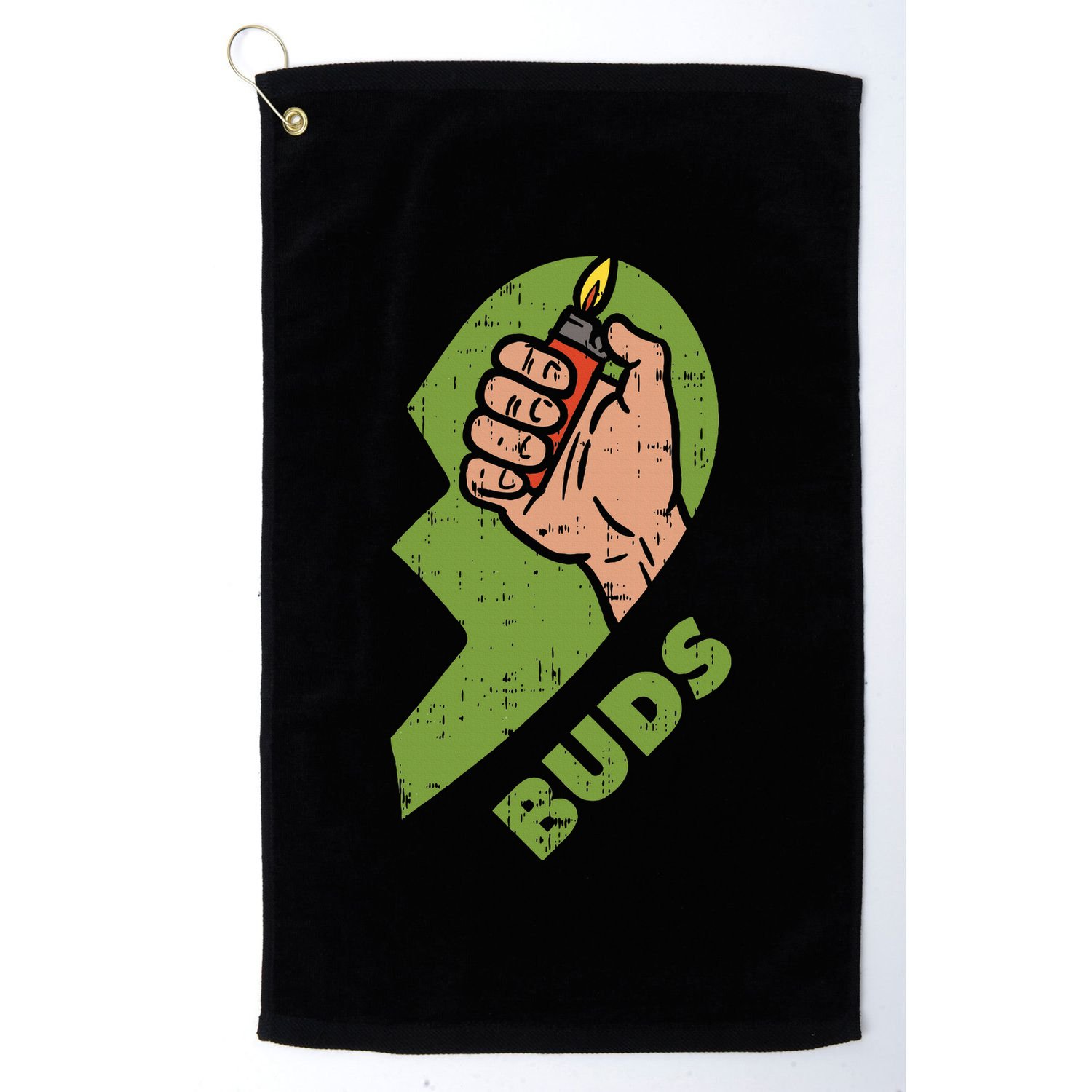 Best Buds Weed Matching Couple Lighter Stoner Friends Golf Towel