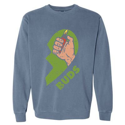 Best Buds Weed Matching Couple Lighter Stoner Friends Garment-Dyed Sweatshirt