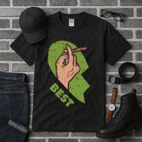 Best Buds Weed Matching Couple Joint Stoner Friends Tall T-Shirt