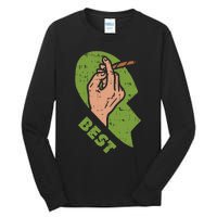 Best Buds Weed Matching Couple Joint Stoner Friends Tall Long Sleeve T-Shirt