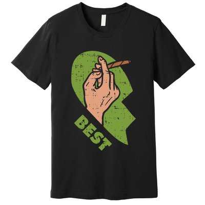 Best Buds Weed Matching Couple Joint Stoner Friends Premium T-Shirt