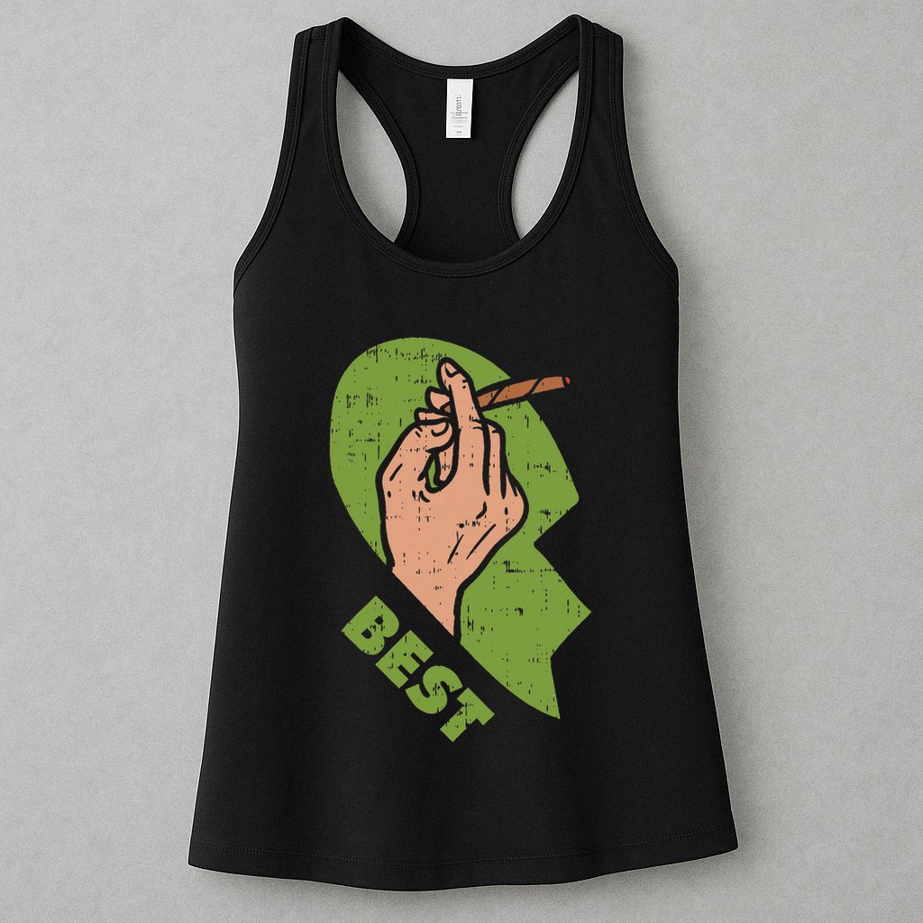 Best Buds Weed Matching Couple Joint Stoner Friends Womens Tank Top
