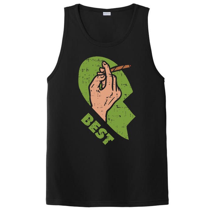 Best Buds Weed Matching Couple Joint Stoner Friends PosiCharge Competitor Tank