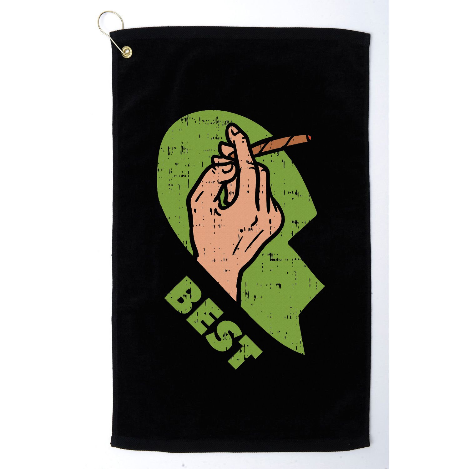 Best Buds Weed Matching Couple Joint Stoner Friends Golf Towel