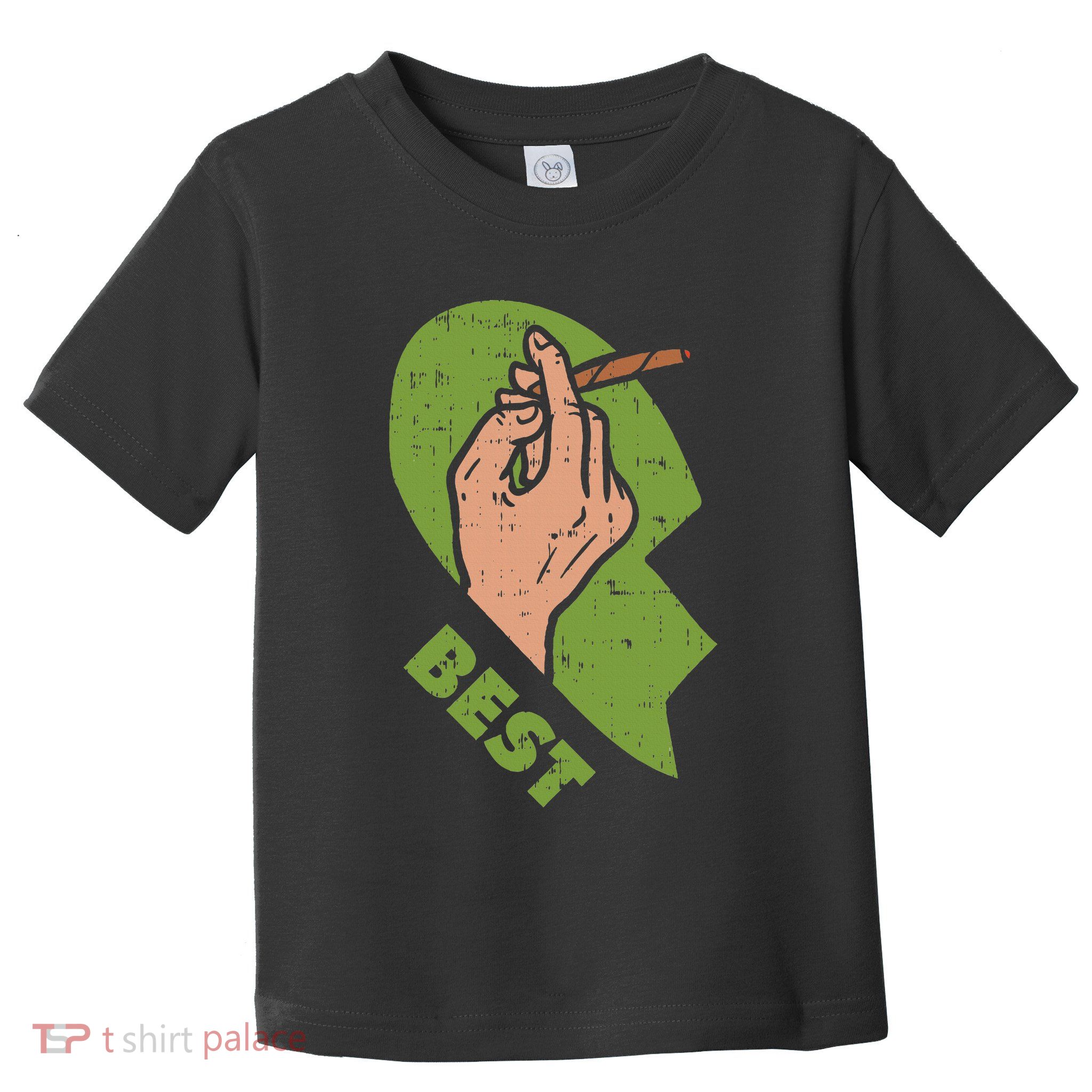Best Buds Weed Matching Couple Joint Stoner Friends Toddler T-Shirt