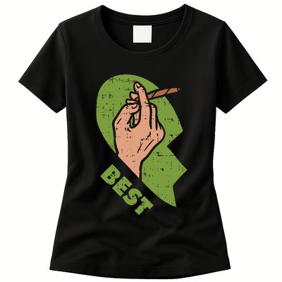 Best Buds Weed Matching Couple Joint Stoner Friends Womens T-Shirt