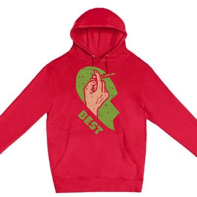 Best Buds Weed Matching Couple Joint Stoner Friends Premium Pullover Hoodie