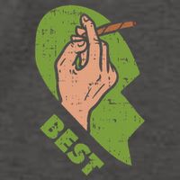 Best Buds Weed Matching Couple Joint Stoner Friends Vector Backpack