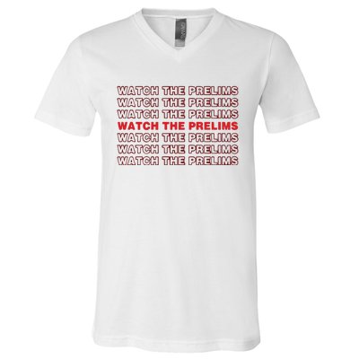 Brawler Bible Watch The Prelims V-Neck T-Shirt