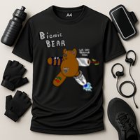 Bionic Bear We Can Rebuilt Him Cooling Performance Crew T-Shirt