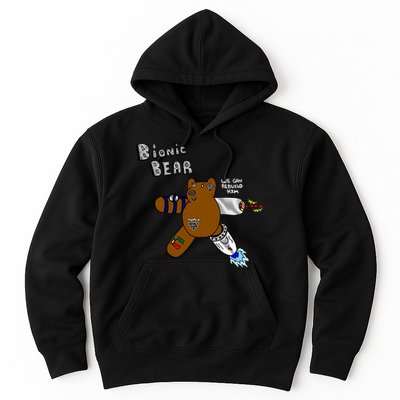 Bionic Bear We Can Rebuilt Him Hoodie