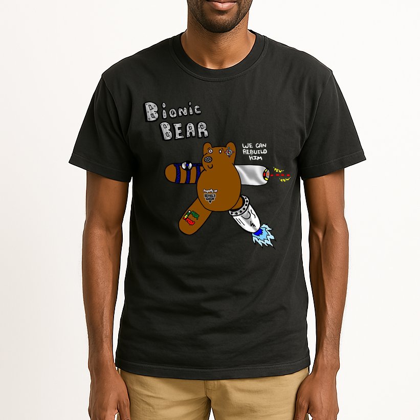 Bionic Bear We Can Rebuilt Him Tall T-Shirt