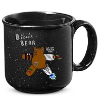 Bionic Bear We Can Rebuilt Him 15oz Campfire Ceramic Mug