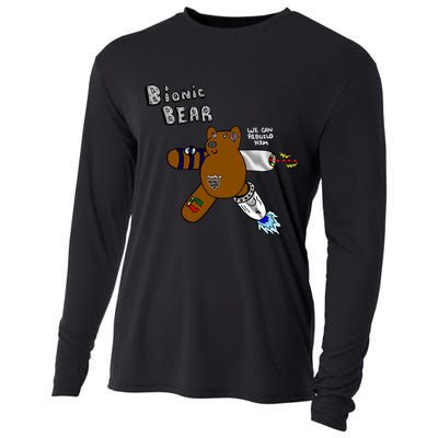 Bionic Bear We Can Rebuilt Him Cooling Performance Long Sleeve Crew