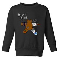 Bionic Bear We Can Rebuilt Him Toddler Sweatshirt