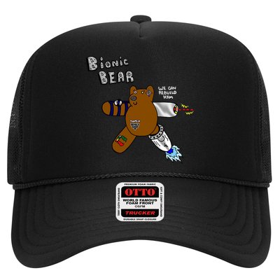 Bionic Bear We Can Rebuilt Him Trucker Hat