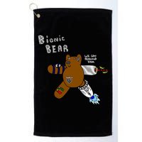 Bionic Bear We Can Rebuilt Him Golf Towel