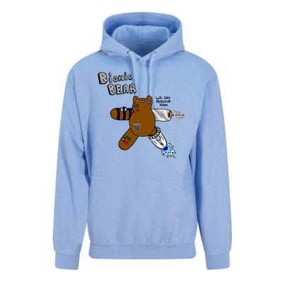 Bionic Bear We Can Rebuilt Him Unisex Surf Hoodie