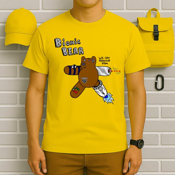 Bionic Bear We Can Rebuilt Him T-Shirt