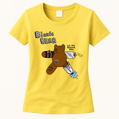 Bionic Bear We Can Rebuilt Him Womens T-Shirt