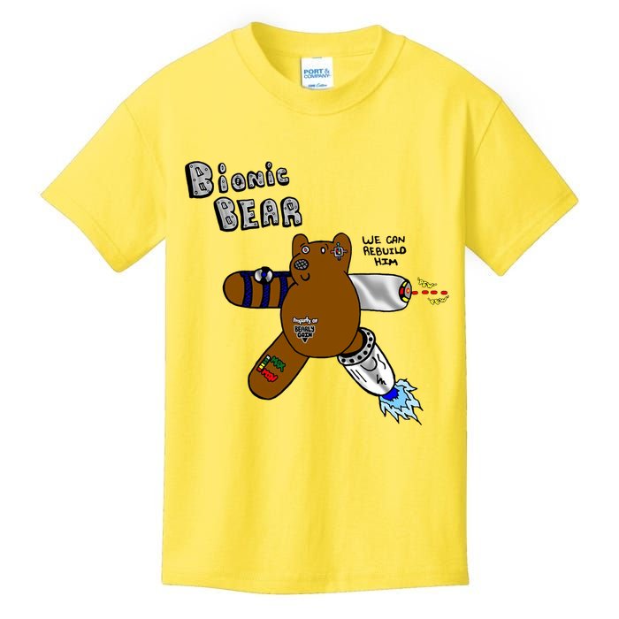 Bionic Bear We Can Rebuilt Him Kids T-Shirt