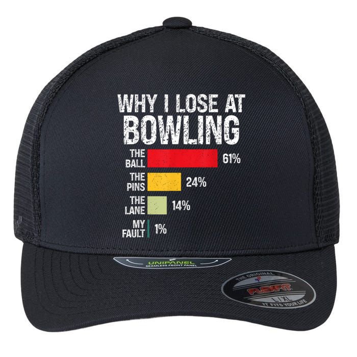 Bowling Bowler Women Funny Bowling Player Lover Team Pun Flexfit Unipanel Trucker Cap