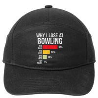 Bowling Bowler Women Funny Bowling Player Lover Team Pun 7-Panel Snapback Hat