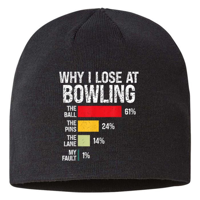 Bowling Bowler Women Funny Bowling Player Lover Team Pun Sustainable Beanie