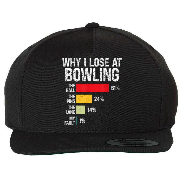 Bowling Bowler Women Funny Bowling Player Lover Team Pun Wool Snapback Cap