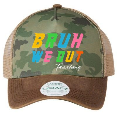 Bye Bruh We Out End Of School Legacy Tie Dye Trucker Hat