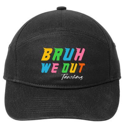 Bye Bruh We Out End Of School 7-Panel Snapback Hat