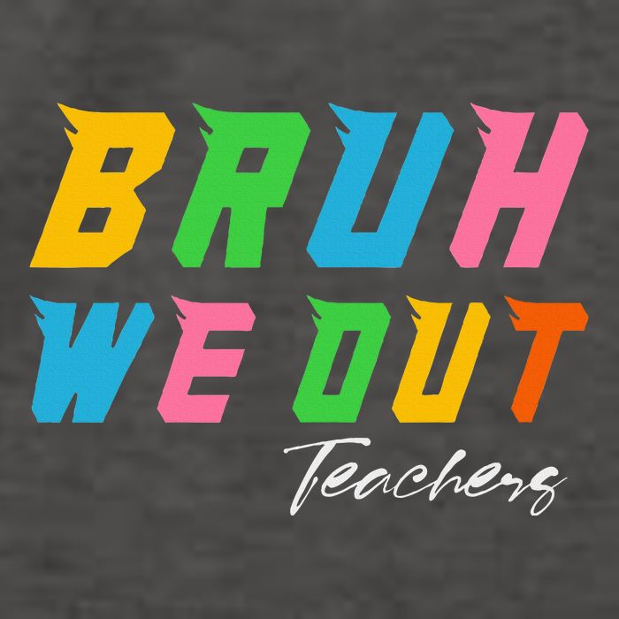 Bye Bruh We Out End Of School Vector Backpack