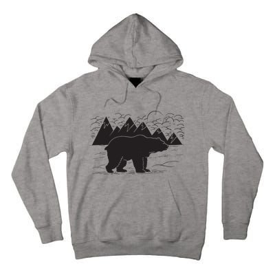 Black Bear Wildlife Animal Wilderness Graphic Tall Hoodie