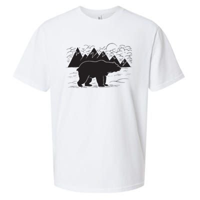 Black Bear Wildlife Animal Wilderness Graphic Sueded Cloud Jersey T-Shirt