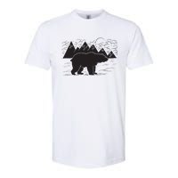 Black Bear Wildlife Animal Wilderness Graphic Softstyle CVC T-Shirt