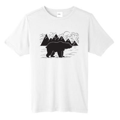 Black Bear Wildlife Animal Wilderness Graphic Tall Fusion ChromaSoft Performance T-Shirt