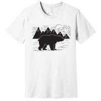 Black Bear Wildlife Animal Wilderness Graphic Premium T-Shirt