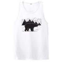 Black Bear Wildlife Animal Wilderness Graphic PosiCharge Competitor Tank