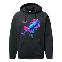 Baseball Bat With Sprinkles Drip Gift Performance Fleece Hoodie