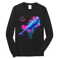 Baseball Bat With Sprinkles Drip Gift Long Sleeve Shirt