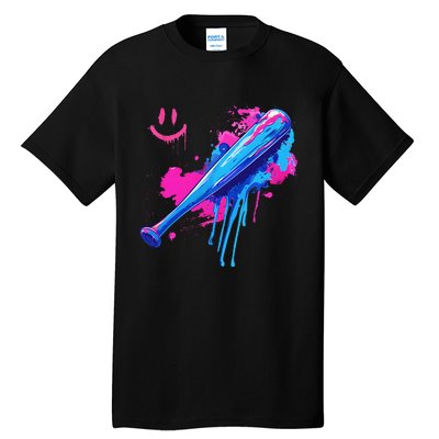 Baseball Bat With Sprinkles Drip Gift Tall T-Shirt