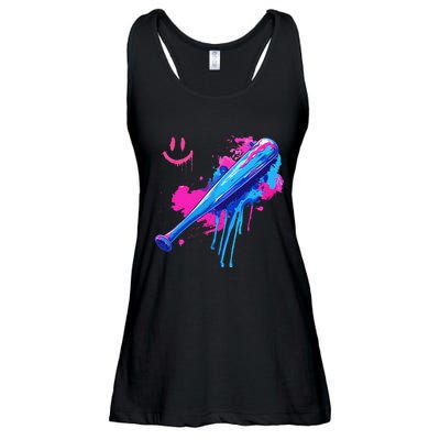 Baseball Bat With Sprinkles Drip Gift Ladies Essential Flowy Tank