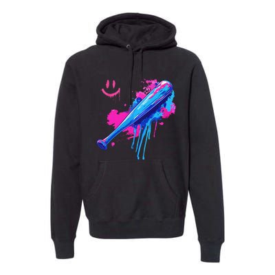 Baseball Bat With Sprinkles Drip Gift Premium Hoodie