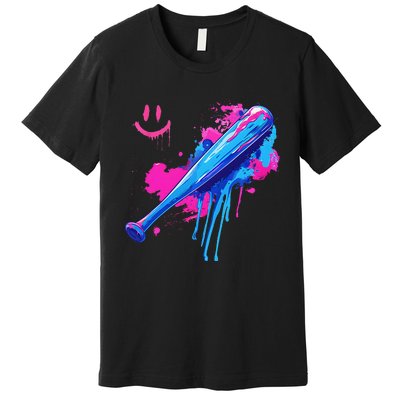 Baseball Bat With Sprinkles Drip Gift Premium T-Shirt