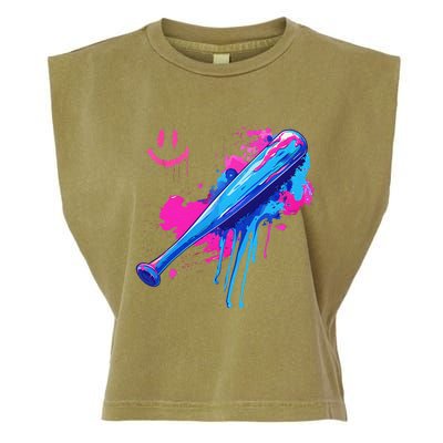 Baseball Bat With Sprinkles Drip Gift Garment-Dyed Women's Muscle Tee