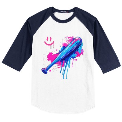 Baseball Bat With Sprinkles Drip Gift Baseball Sleeve Shirt