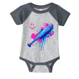 Baseball Bat With Sprinkles Drip Gift Infant Baby Jersey Bodysuit