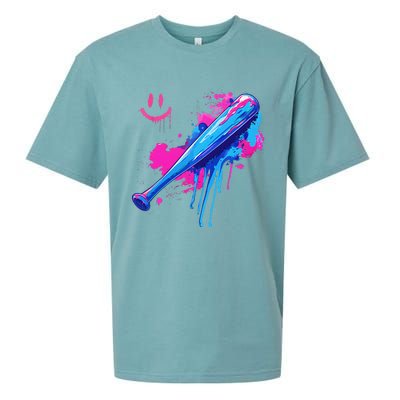 Baseball Bat With Sprinkles Drip Gift Sueded Cloud Jersey T-Shirt